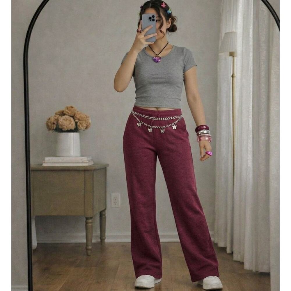 TORRID Maroon Wide-Leg Lounge Pants - Size 2 NWOT